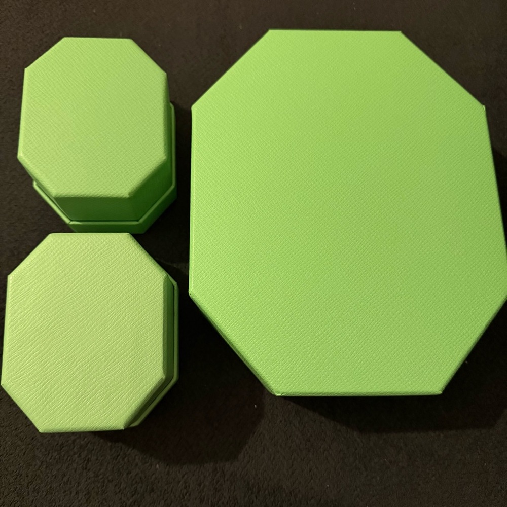 Swarovski Green Octagonal Boxes - Picture 9 of 9